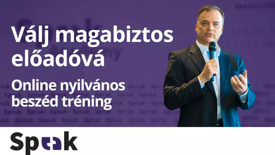 Válj magabiztos előadóvá, szerezz Speak e-oklevelet!